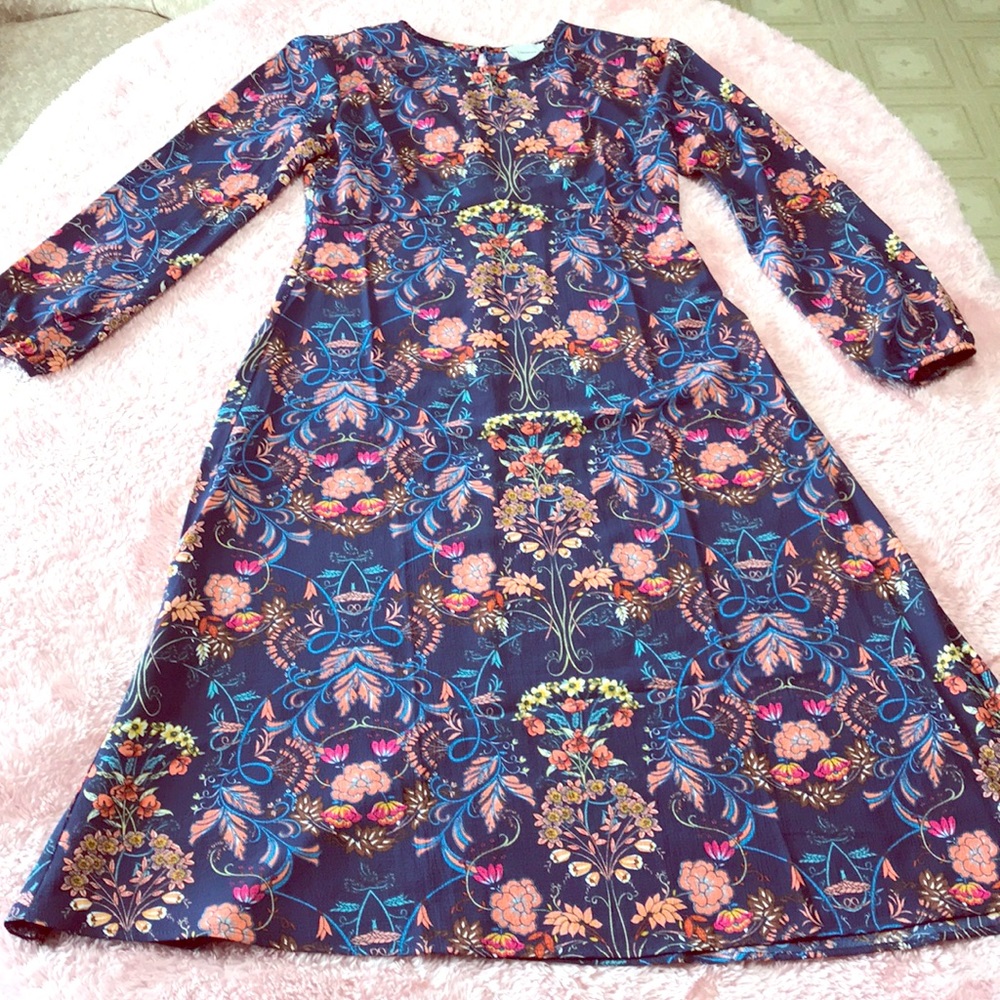 I Madeline (Lulus) Floral MIDI Dress- Worn Once